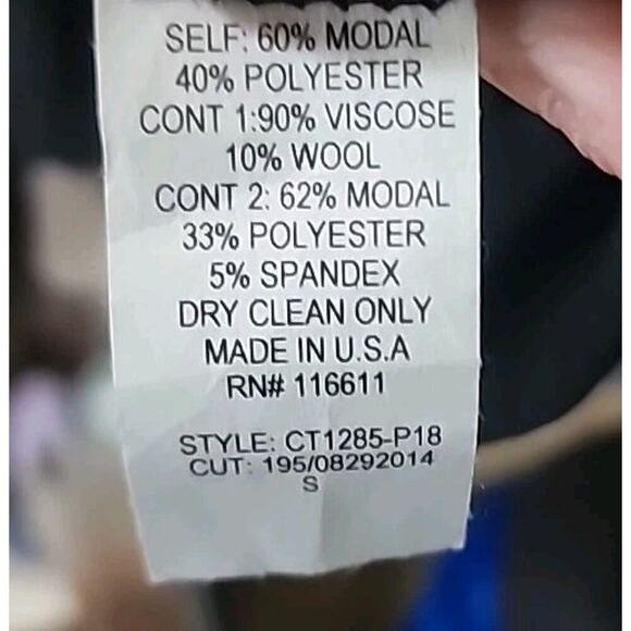 ANTHROPOLOGIE AMADI Top NWT Crossover Blouse New A130 Viscose Wool Small New - Picture 5 of 6